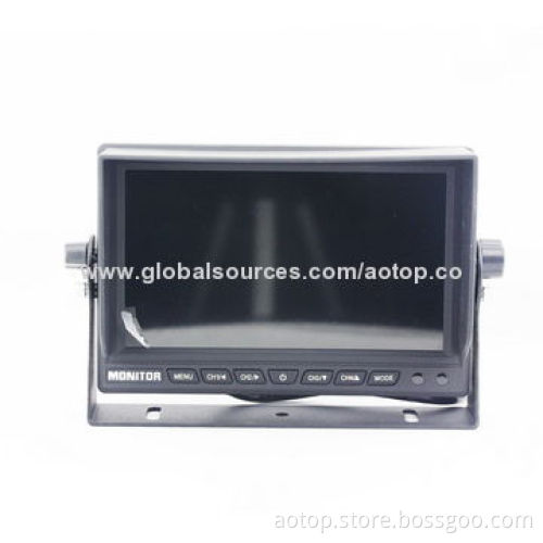 Top Selling 7-inch Car Digital LCD Rear-view Monitor with High-definition, OSD Menu, Sunshade Design
